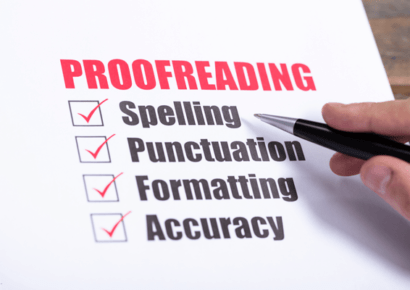 Proofreading and Copy Editing